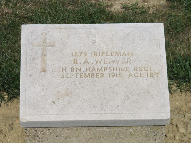 Turkey : Gallipoli : 7th Field Ambulance Cemetery : R A Weaver