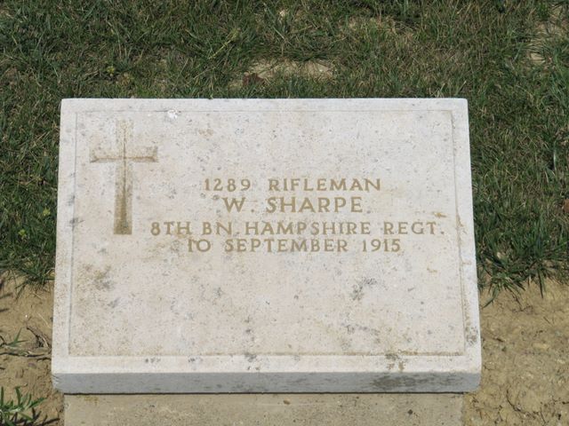Turkey : Gallipoli : 7th Field Ambulance Cemetery : W Sharpe