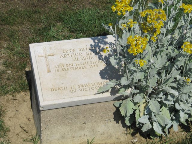 Turkey : Gallipoli : 7th Field Ambulance Cemetery : A G Silsbury