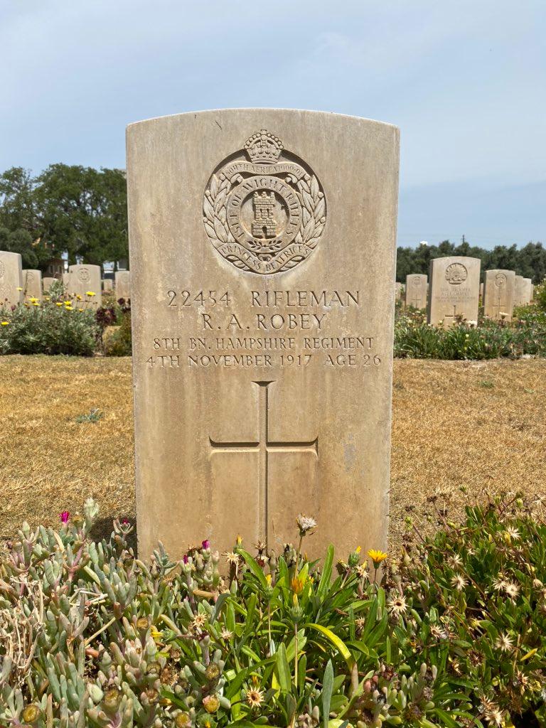 Gaza : Deir el Belah War Cemetery : R A Robey