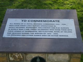 Bembridge 41 Royal Marine Commando Memorial