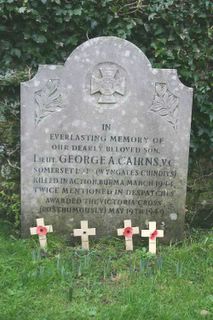 Memorial to Lt GA Cairns VC