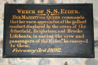 Brook St Mary RNLI plaque 2
