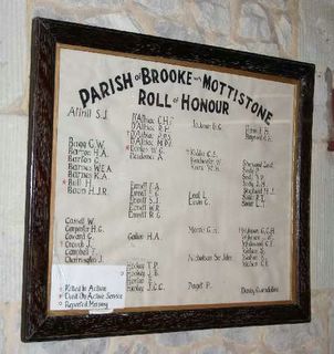 Brook : Second World War Roll of Honour