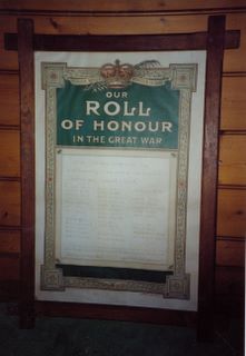 Chale Blackgang Mission Roll of Honour 