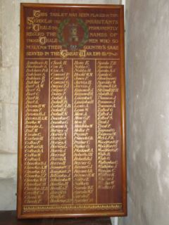 Chale School : Roll of Honour 