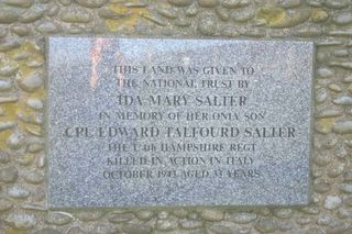 Compton Bay : E T Salter memorial