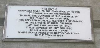 Cowes Prince of Wales Wedding 1863 memorial