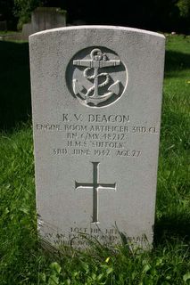 East Cowes (Kingston Road) Cemetery : K V Deacon