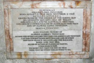 Freshwater All Saints : A A Tennyson Memorial