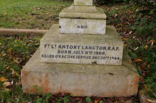 Gatcombe St Olave's Church : A B Langton inscription
