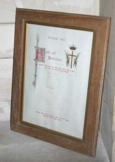 Gatcombe St Olave's Church : Roll of Honour WW I