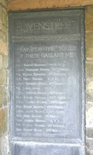 Haven Street : War memorial