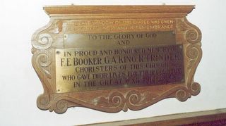 Lake Church of the Good Shepherd : Choristers memorial