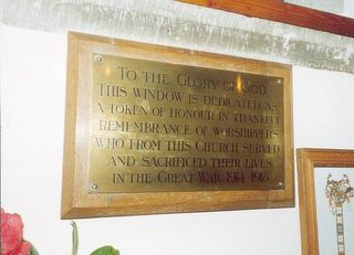 Lake Church of the Good Shepherd : War memorial