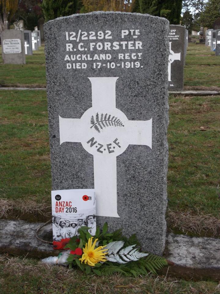 Niton St John : R C Forster headstone