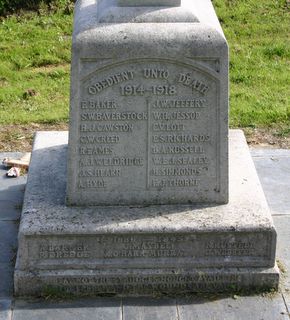 Niton : War memorial