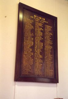 Niton : Roll of Honour