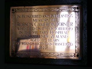 Niton : St John's Church Robson Cameron Forster memorial