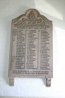 Newport Drill Hall : 5th Hants Howitzers memorial