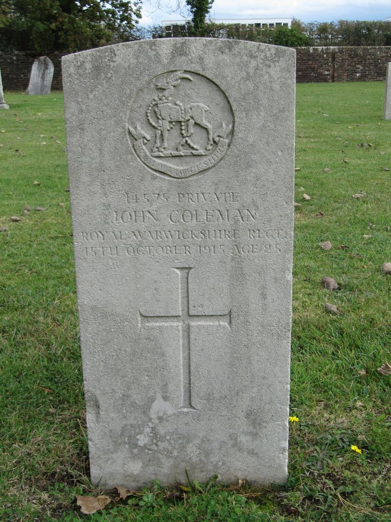 Parkhurst Military Cemetery : J Coleman