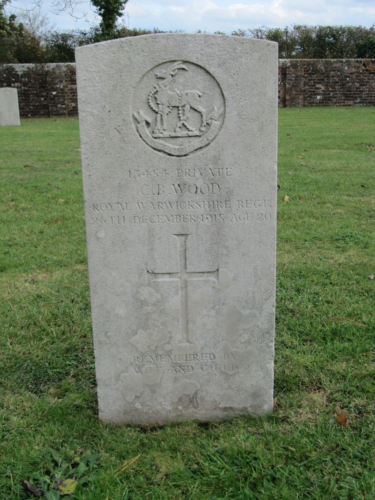 Parkhurst Military Cemetery :  C B Wood