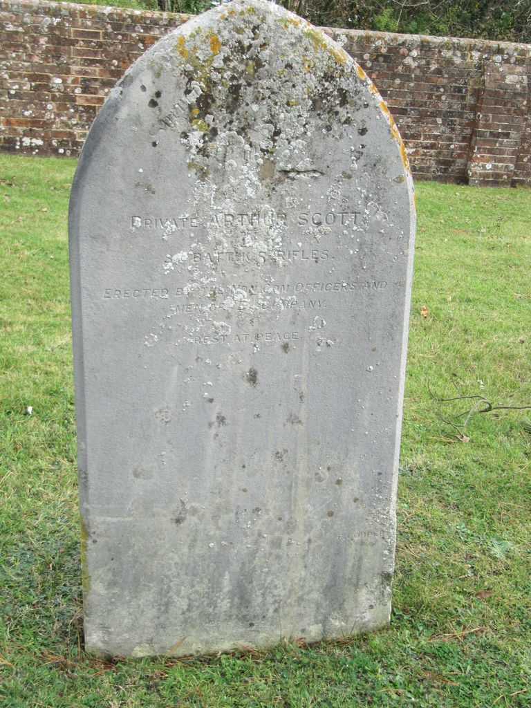 Parkhurst Military Cemetery : A Scott