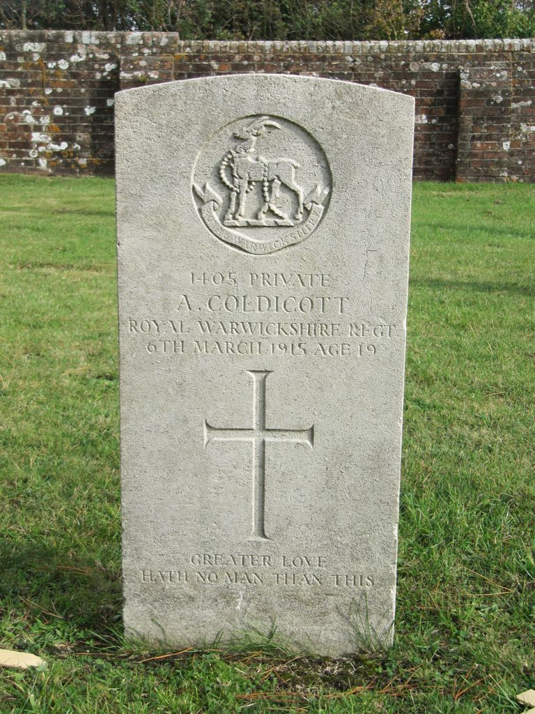 Parkhurst Military Cemetery : A Coldicott