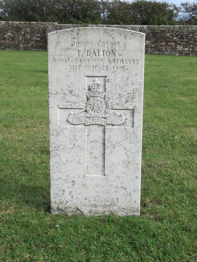 Parkhurst Military Cemetery : T Dalton