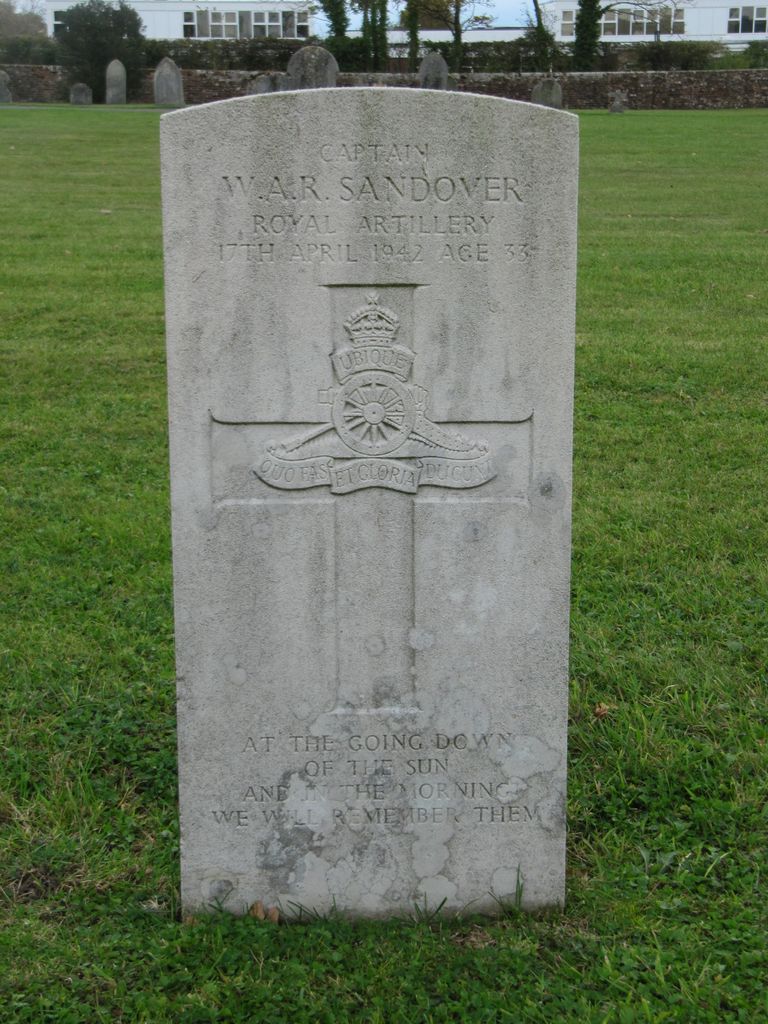 Parkhurst Military Cemetery : W A R Sandover