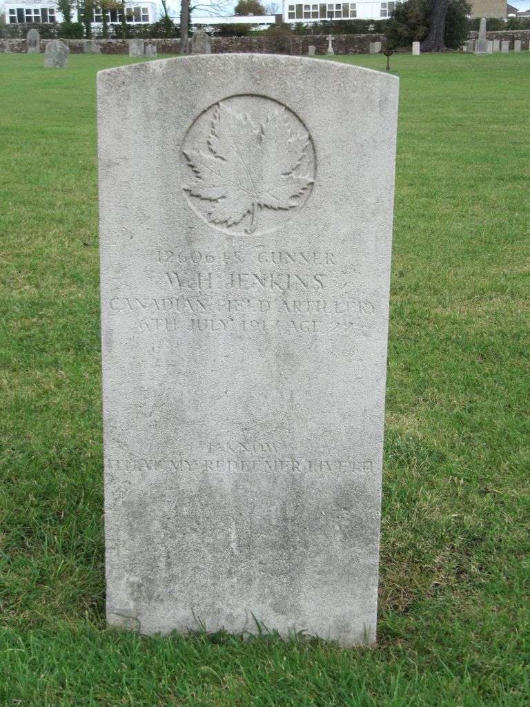 Parkhurst Military Cemetery : W H Jenkins