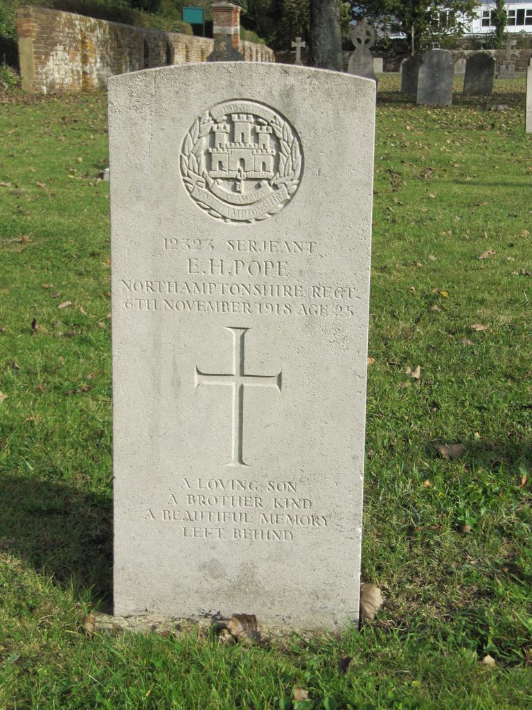 Parkhurst Military Cemetery : E H Pope