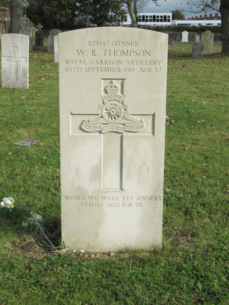 Parkhurst Military Cemetery :  W R Thompson
