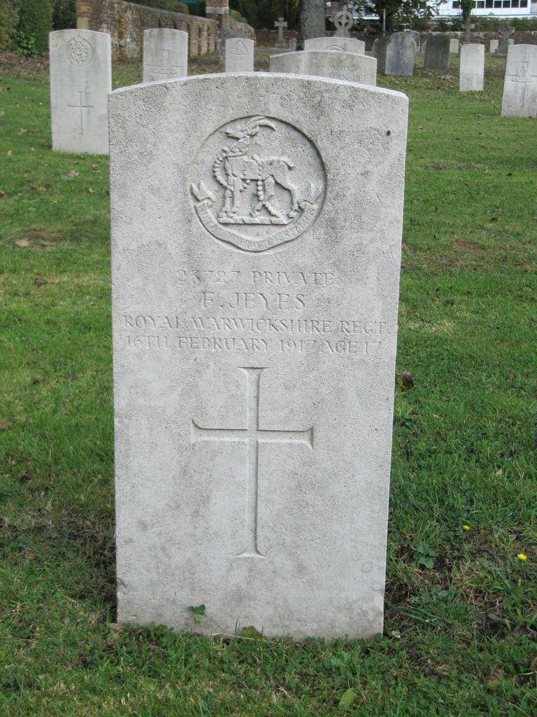 Parkhurst Military Cemetery : F Jeyes