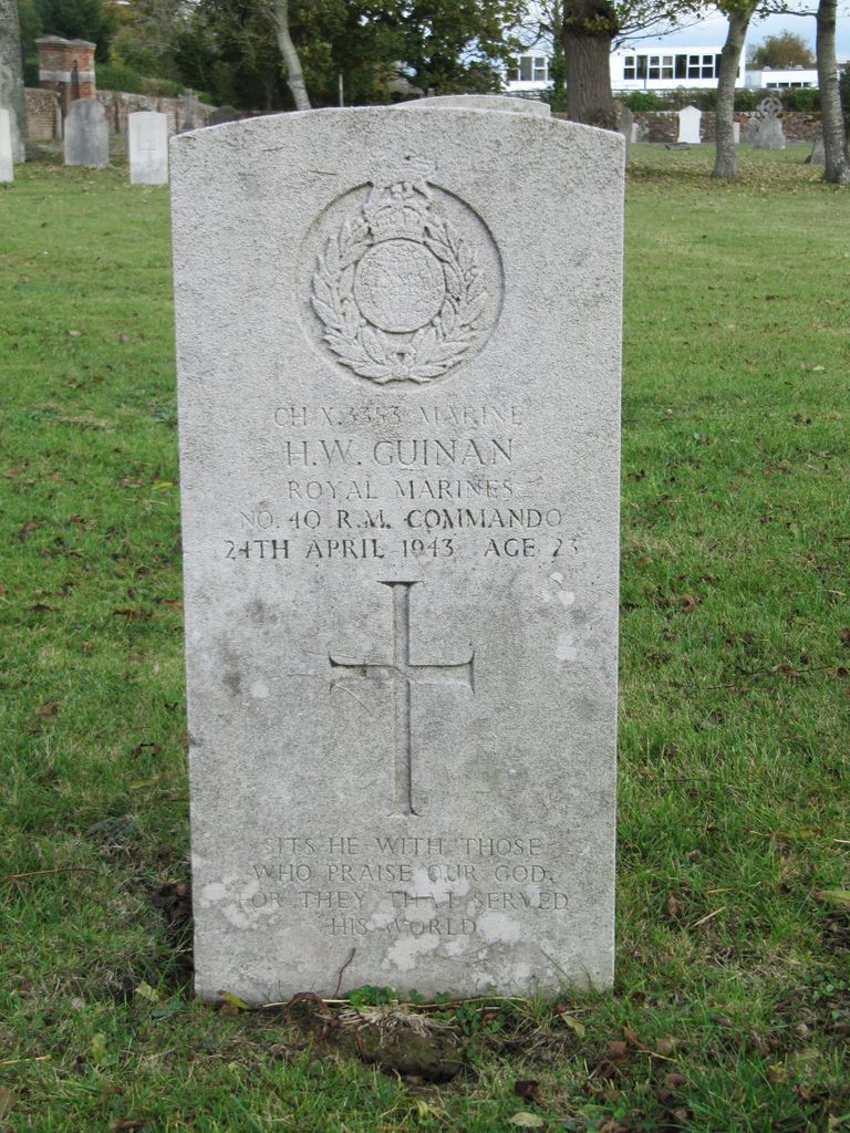 Parkhurst Military Cemetery : H W Guinan