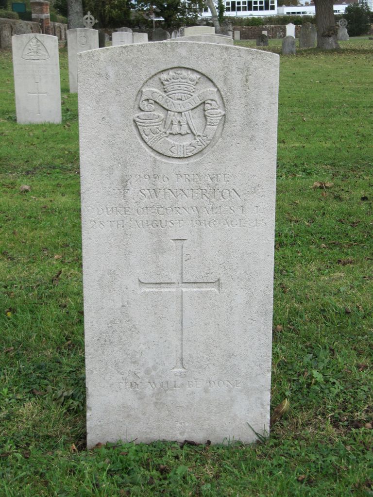 Parkhurst Military Cemetery : T Swinnerton