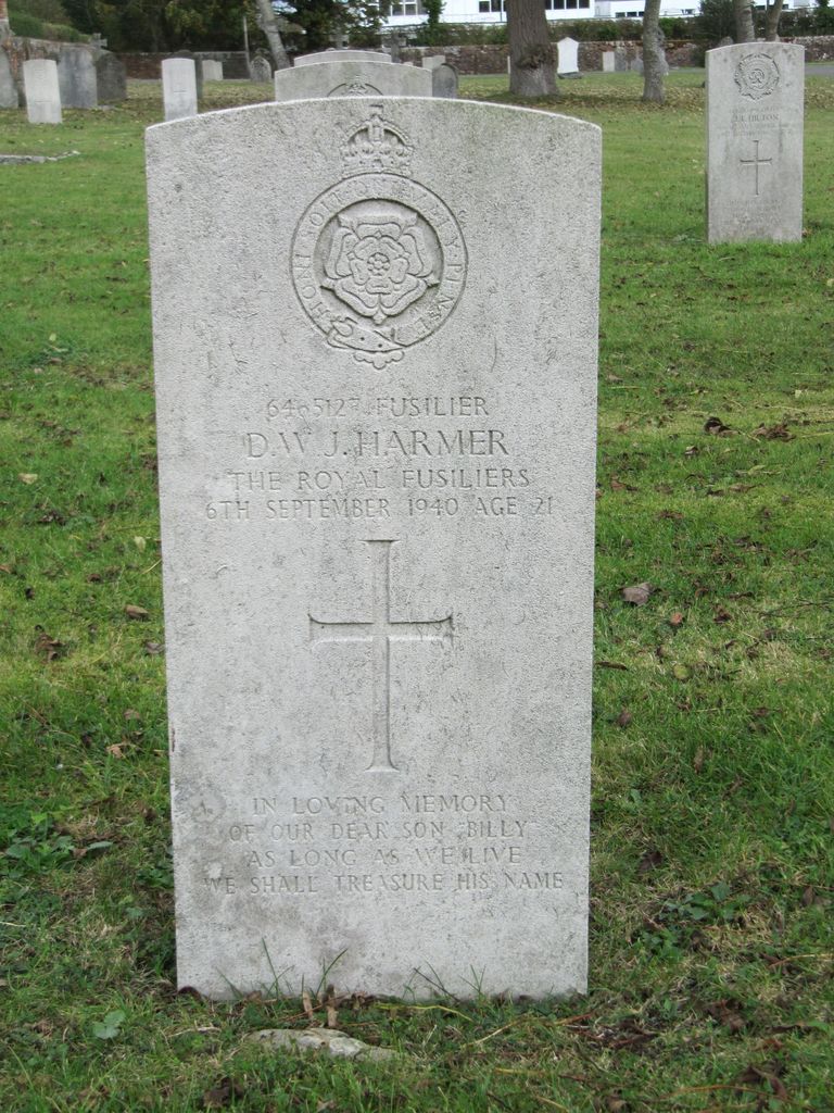 Parkhurst Military Cemetery : D W J Harmer