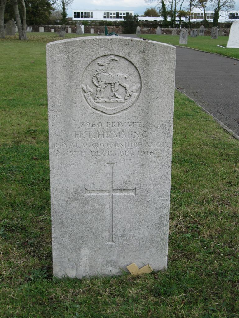 Parkhurst Military Cemetery : Henry Thomas Hemming