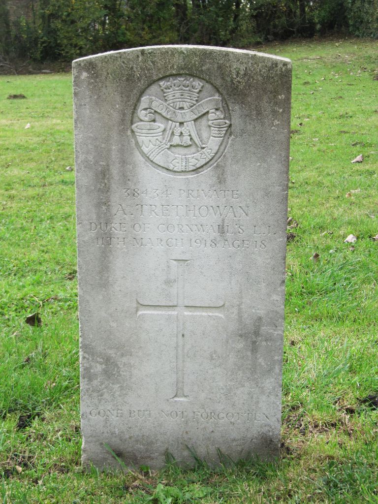 Parkhurst Military Cemetery :  A Trethowan