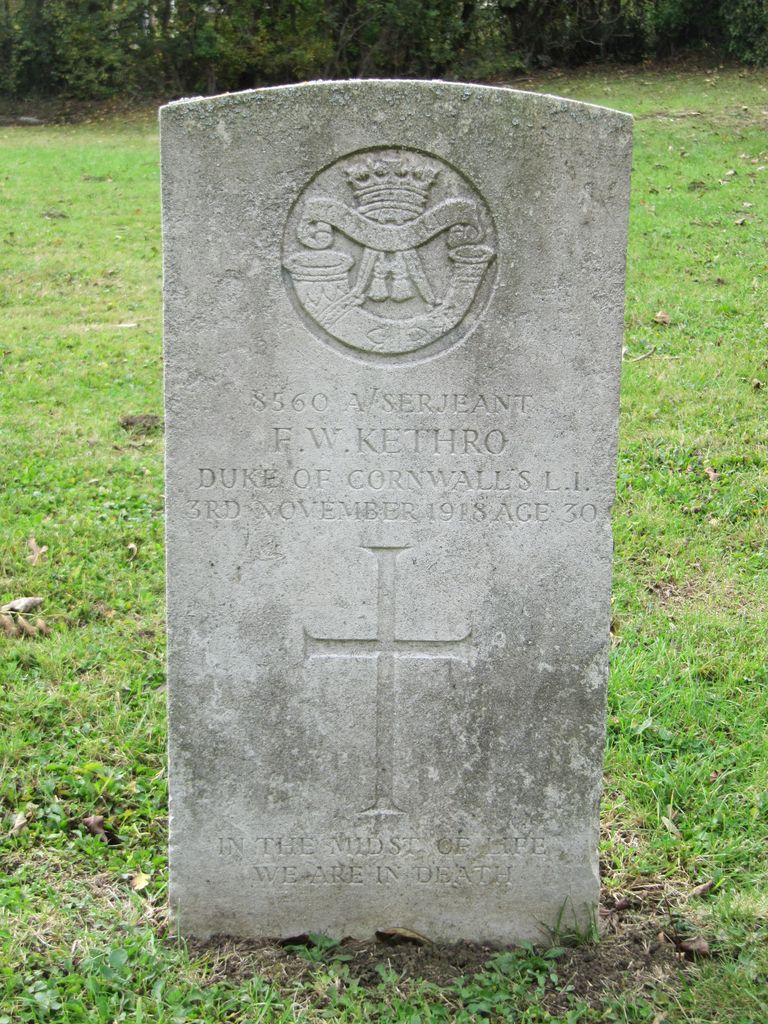 Parkhurst Military Cemetery : F W Kethro