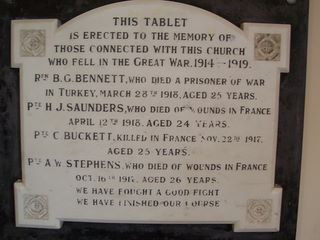 Porchfield : Methodist Church War memorial : dedication