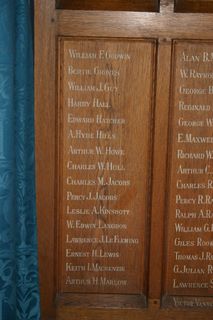 Ryde All Saints Church War memorial