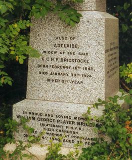 Ryde Cemetery W G P Brigstocke memorial