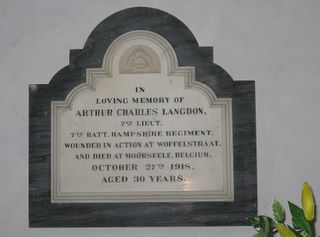 Ryde St Thomas's Church A C Langdon memorial