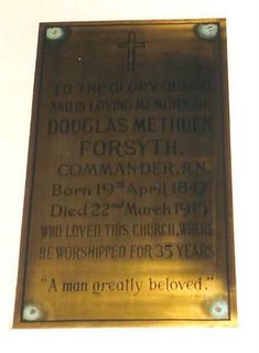 Ryde St John's Church D M Forsyth memorial