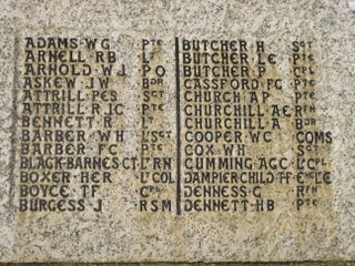 Sandown War memorial