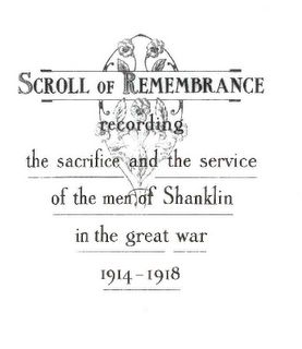 Shanklin St Blasius' Church Scroll of Honour