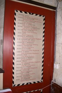 Shanklin St Saviour's Church War memorial