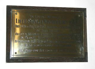 St Helens St Helen's Church S W Caws memorial