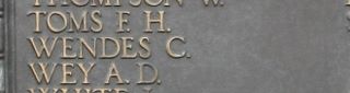 Tower Hill Memorial : C Wendes